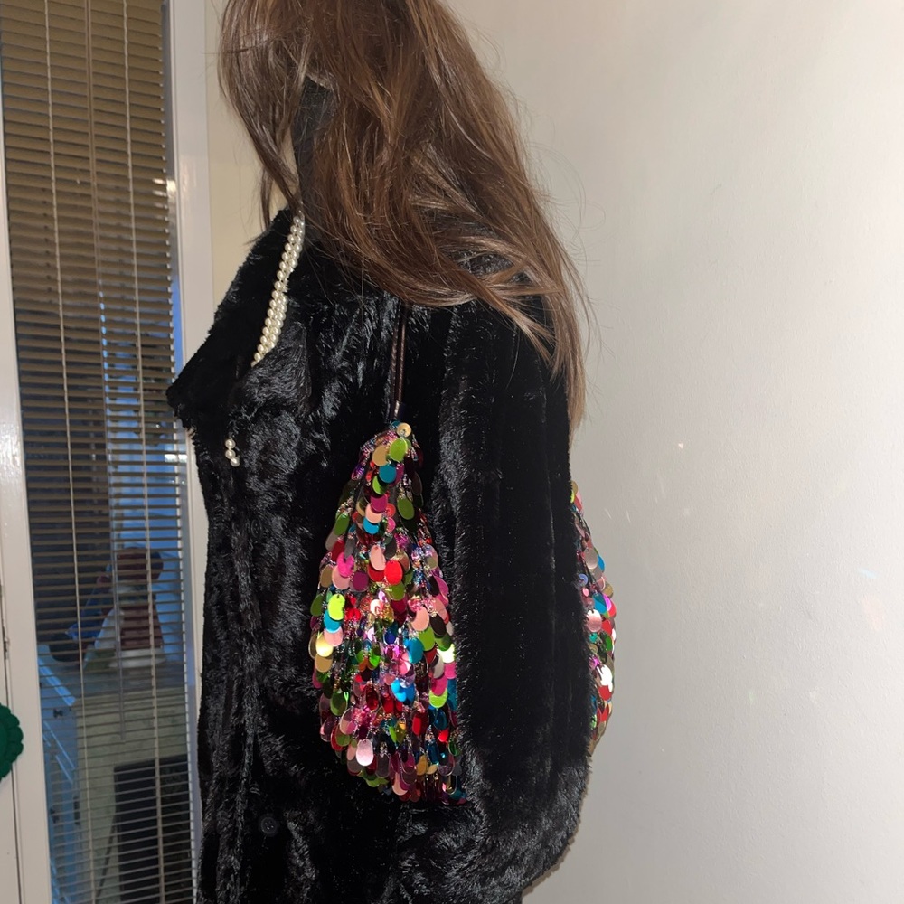 High Quality Multicolor Sequin Statement Holiday … - image 5